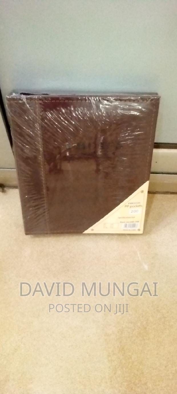 Leather Photo Album 200 Photos Dark Brown