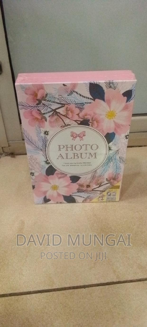 Box Type Photo Album 300photos Pink Flowered