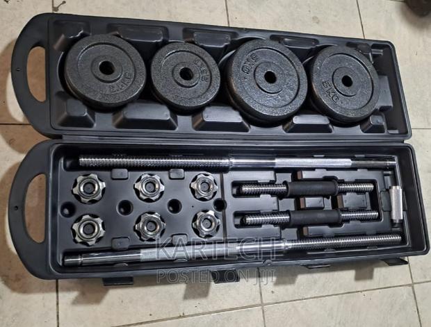 50kg Dumbbell Set (Adjustable With Barbell)