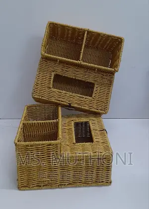 3 Slots Storage Organizer With Serviette Holder