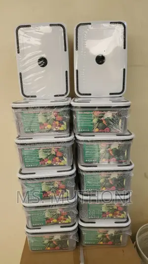 5 in 1 Fridge Containers Clear With Freezer Free Lid