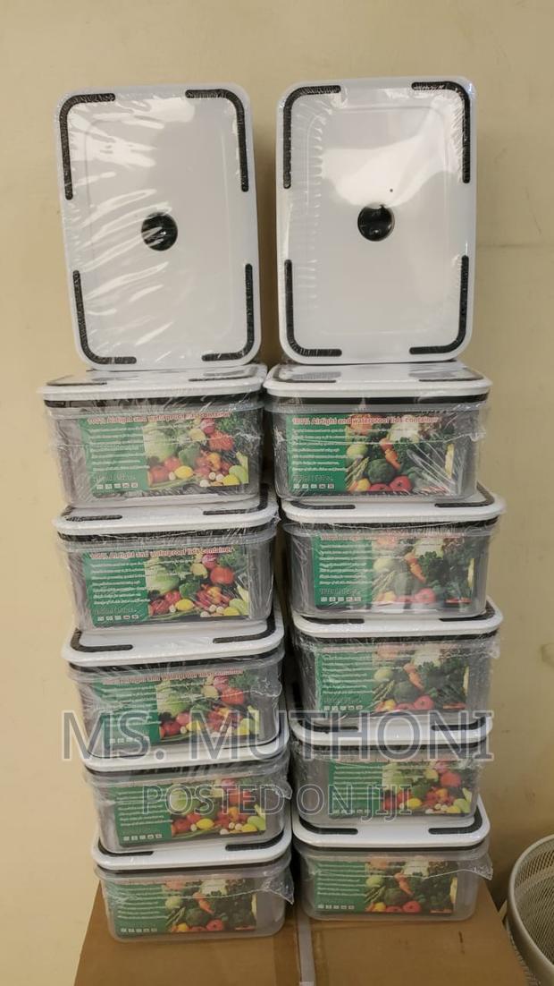 5 in 1 Fridge Containers Clear With Freezer Free Lid