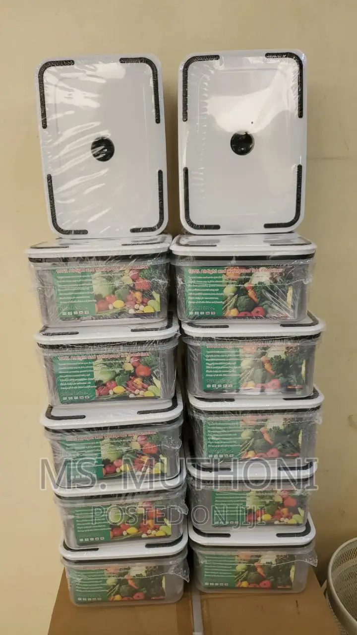 5 in 1 Fridge Containers Clear With Freezer Free Lid