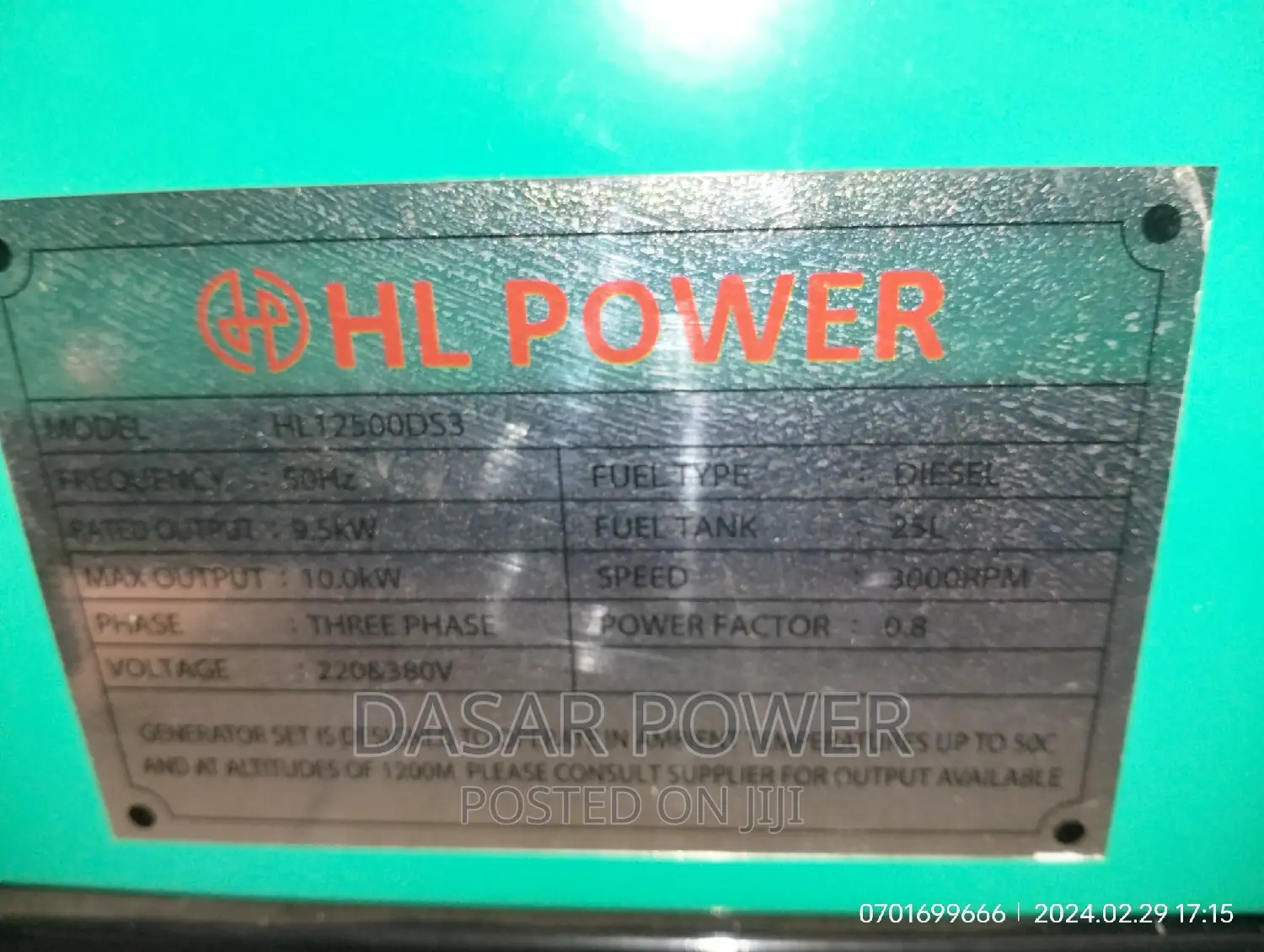 12kva Super Silent Generator.