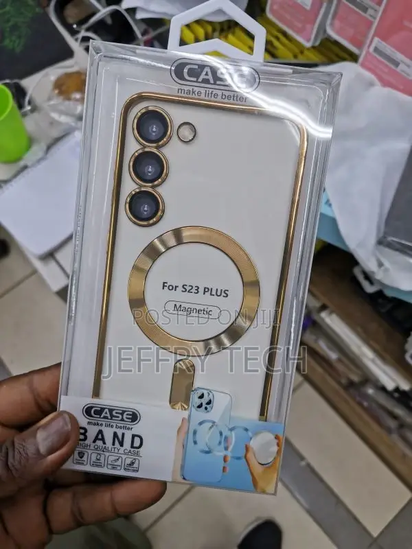 Case for Samsung Galaxy S23 Plus Magsafe Ultra Gold Cover