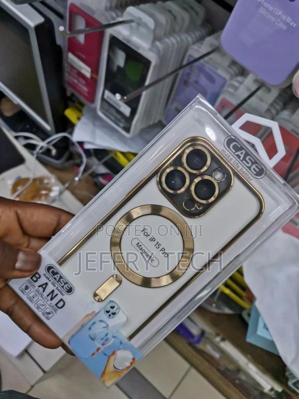 iPhone 15 Pro Case Square Magnetic Clear With Camera Lens Pr - thumbnail 3