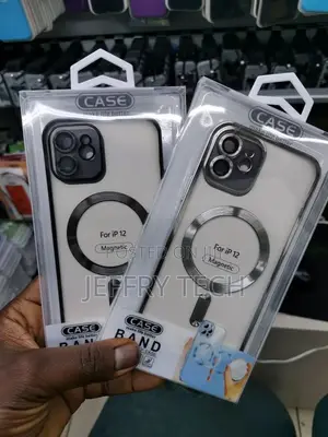 iPhone 12 Mag Safe Magnetic Clear Plating Case Camera Cover