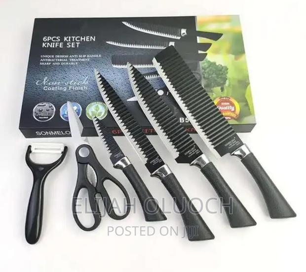 Corrugated Black Knife Set - thumbnail 3