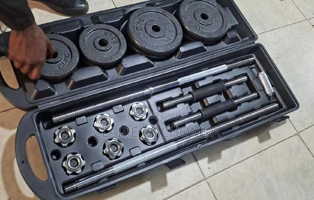 50kgs Dumbbell Set With Barbell - main view