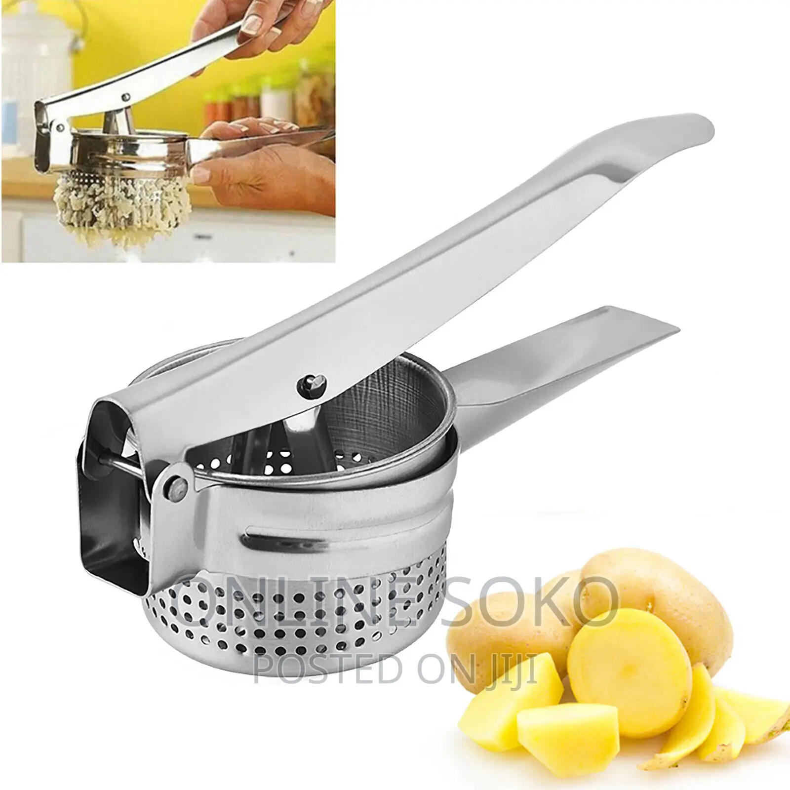 Multifunctional Stainless Steel Potato Ricer Masher Juicer