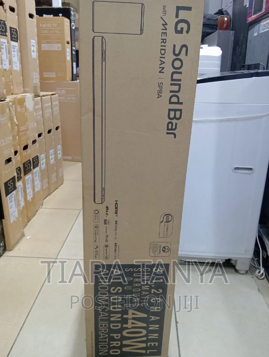 LG Sound Bar SP8A 440W – 3.1.2 Ch High Res Audio