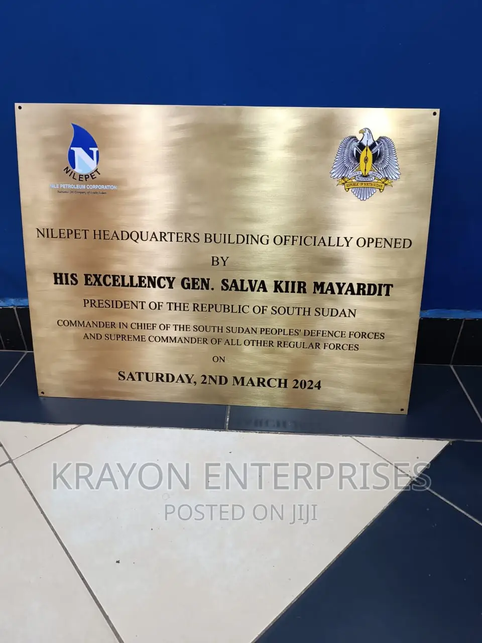 Brass Plate/Commemorative Plaque PLUS Printing