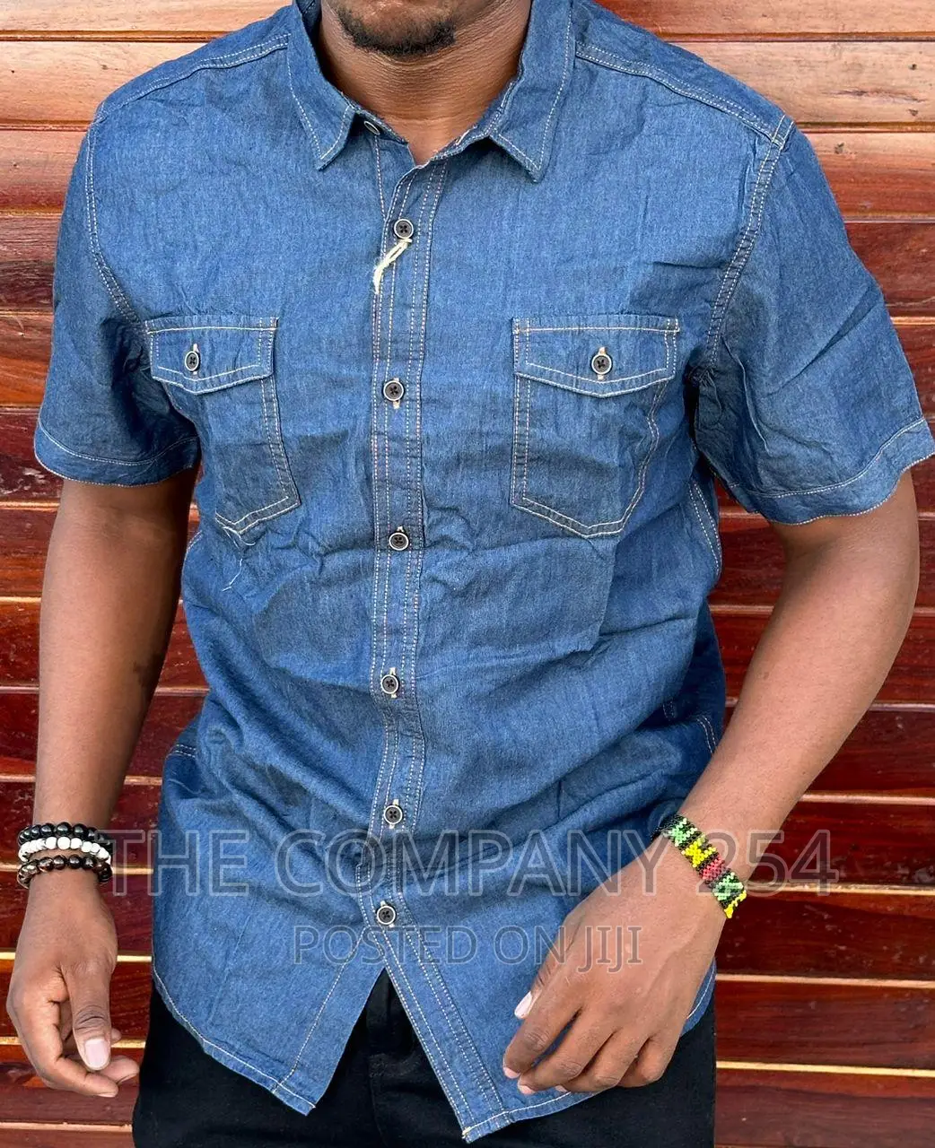Longsleeved Shortsleeved Men's Assorted Designer Denim Shirt
