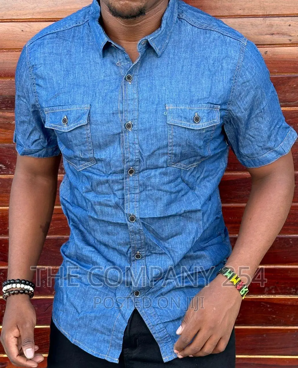 Longsleeved Shortsleeved Men's Assorted Designer Denim Shirt