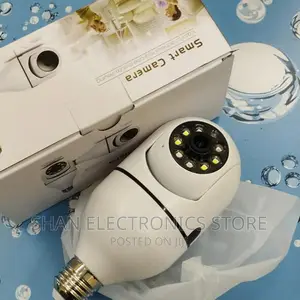 Wifi Wireless CCTV Camera 1080p Bulb Shapeptz V380 Pro |CCTV