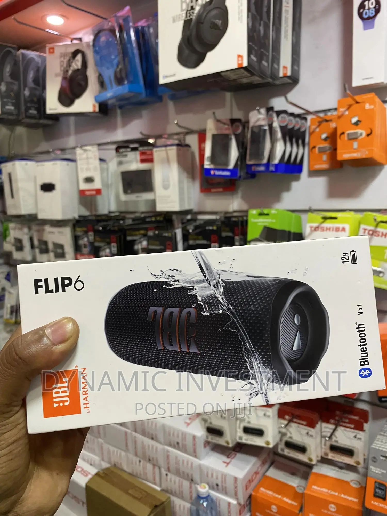 JBL Flip 6 - Portable Bluetooth Speaker, Powerful Sound Ipx7