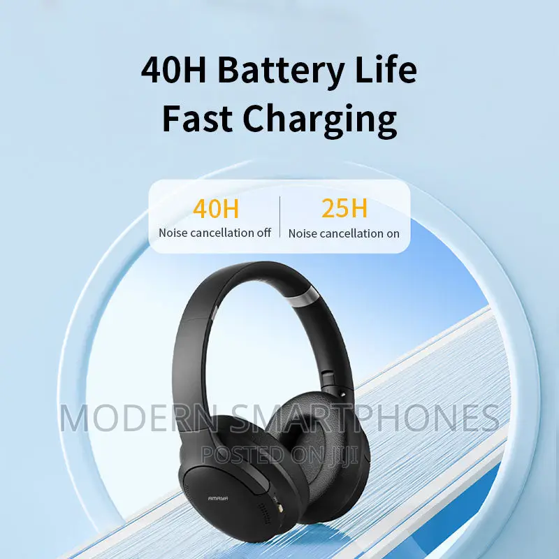 Amaya HD-360BT Active Noise Cancellation Wireless Headphones