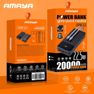 Amaya APW-13 Power Bank 20000mah 22.5W Super Fast Chargering