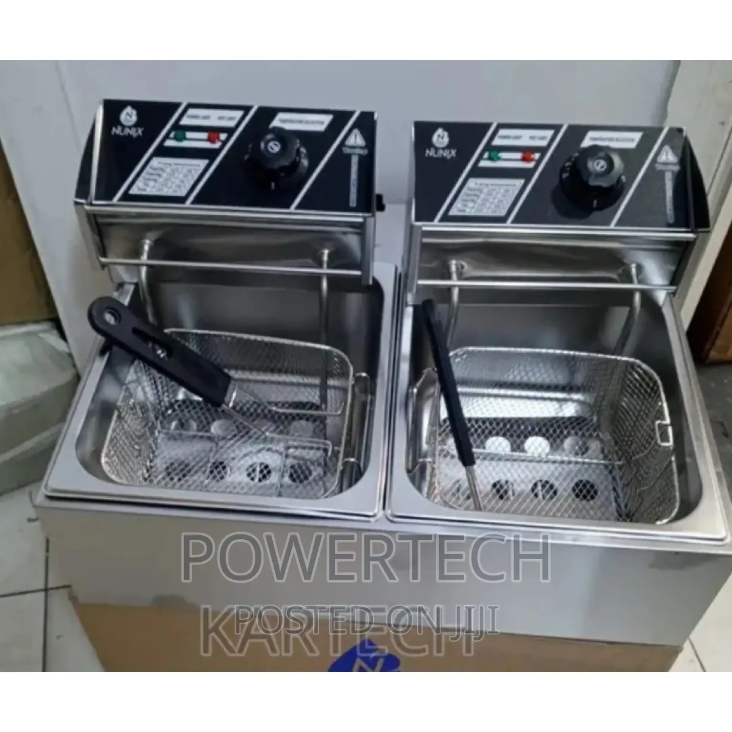 Nunix 6L+6L Double Commercial Electric Deep Fryer.