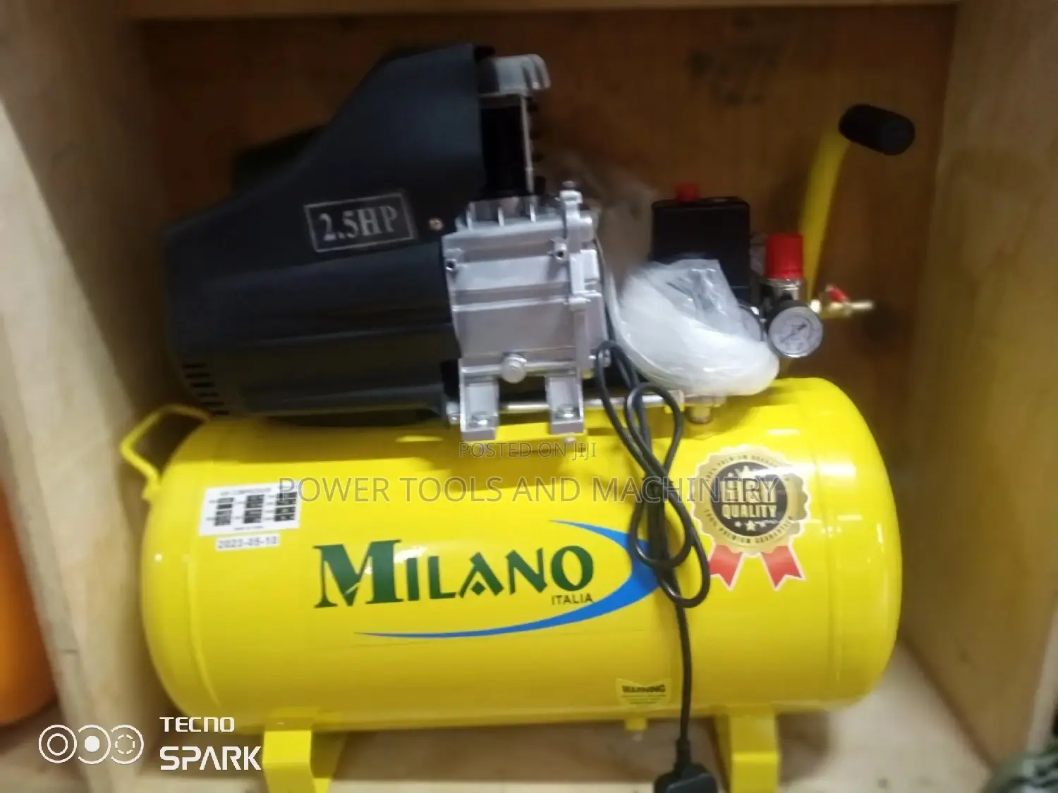 50litres 2.5hp Milano Italia Air Compressor