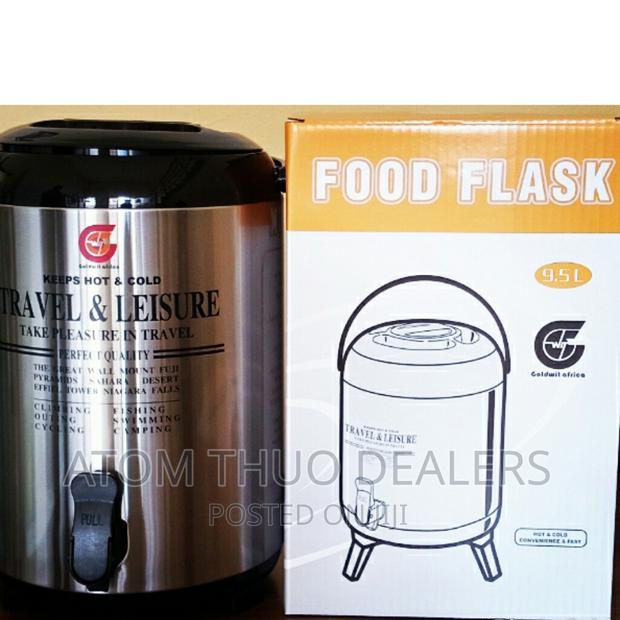Silver 9.5L Double Tap Durable Tea Urn
