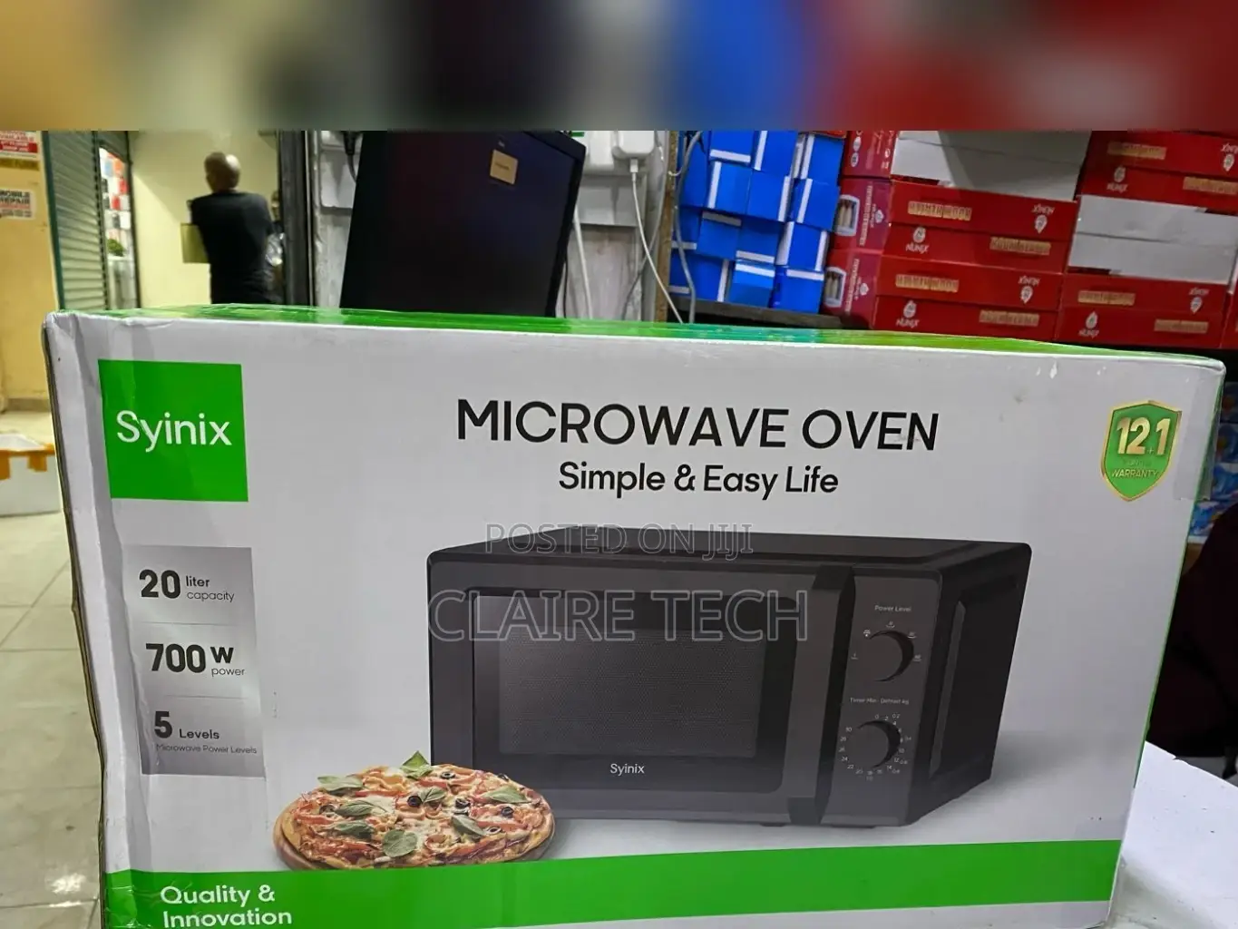 Syinix 20 Litres Manual Microwave Oven With Knob