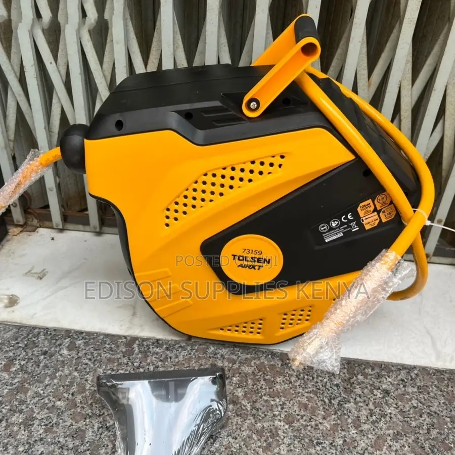 Hose Pipe Tolsen Automatic Hose Reel Set Wall Mounted Heavy Duty Pipes
