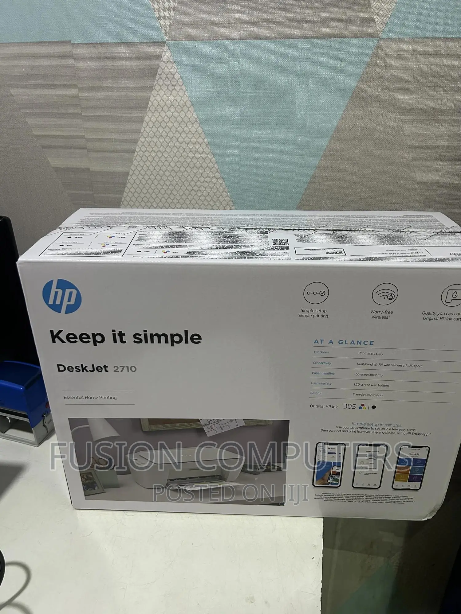 HP Deskjet 2710 All-in-One Printer With Wireless Printing