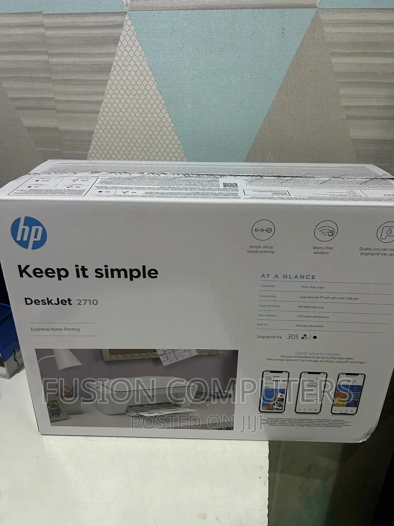 HP Deskjet 2710 All-in-One Printer With Wireless Printing