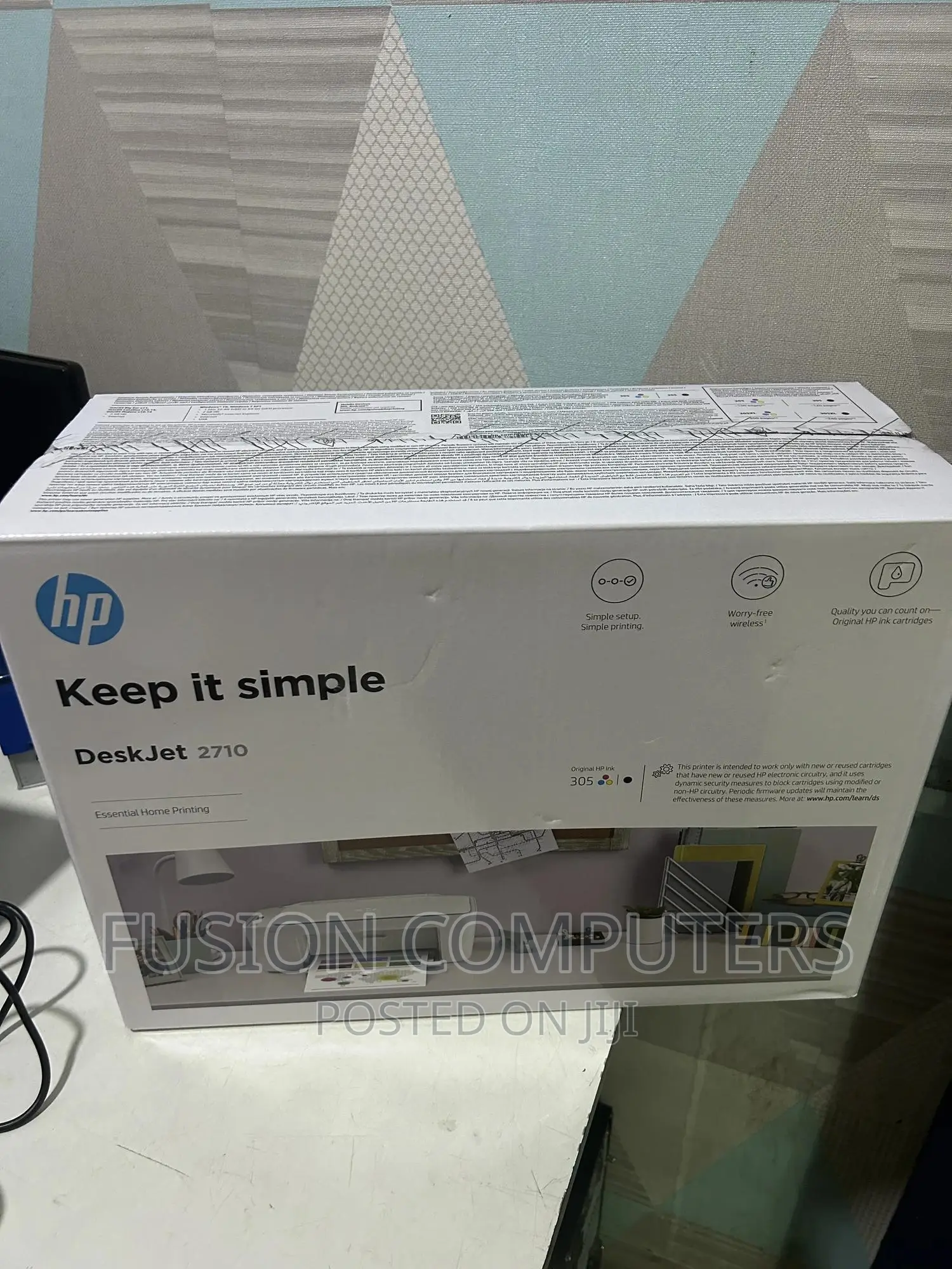 HP Deskjet 2710 All-in-One Printer With Wireless Printing