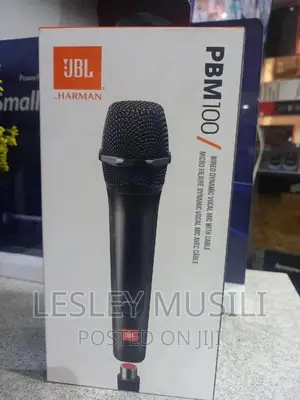 JBL PBM 100, Wired Microphone, 4.5M Cable, (Black)