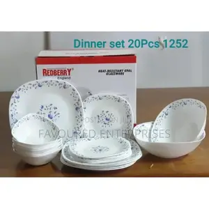 Red Berry 20pcs Opalware Dinner Set
