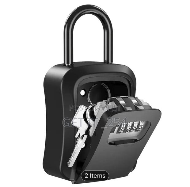 *Full Metallic Weatherproof Wall-Mounted Key Lock Box With R