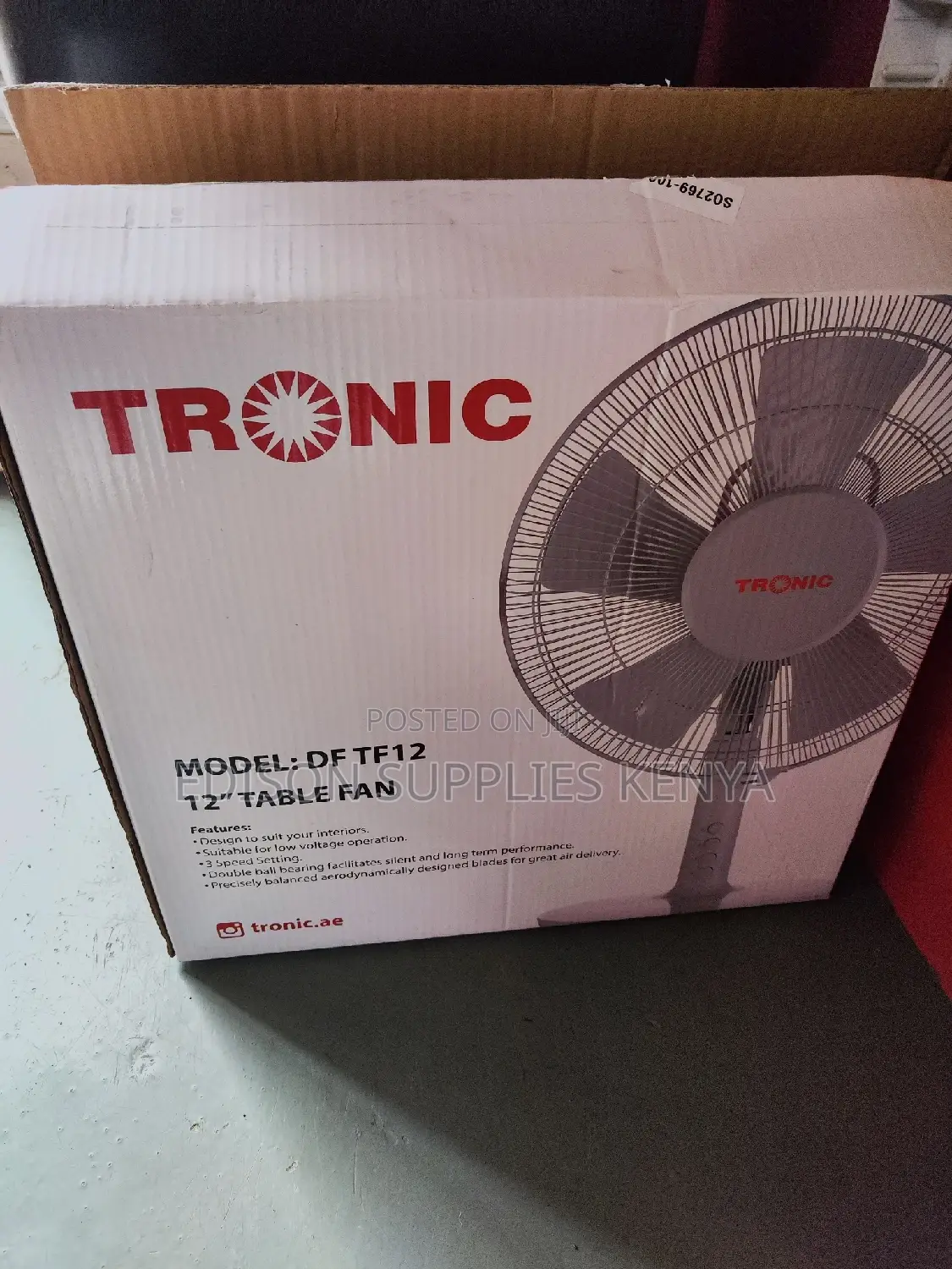 Table Fan Tronic Table Fan 12" House Fan Cool Air Fan