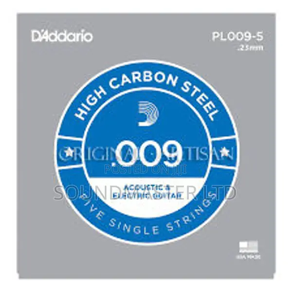 5pack Guitar String Accustic Electrical Single Plain Steel in Nairobi