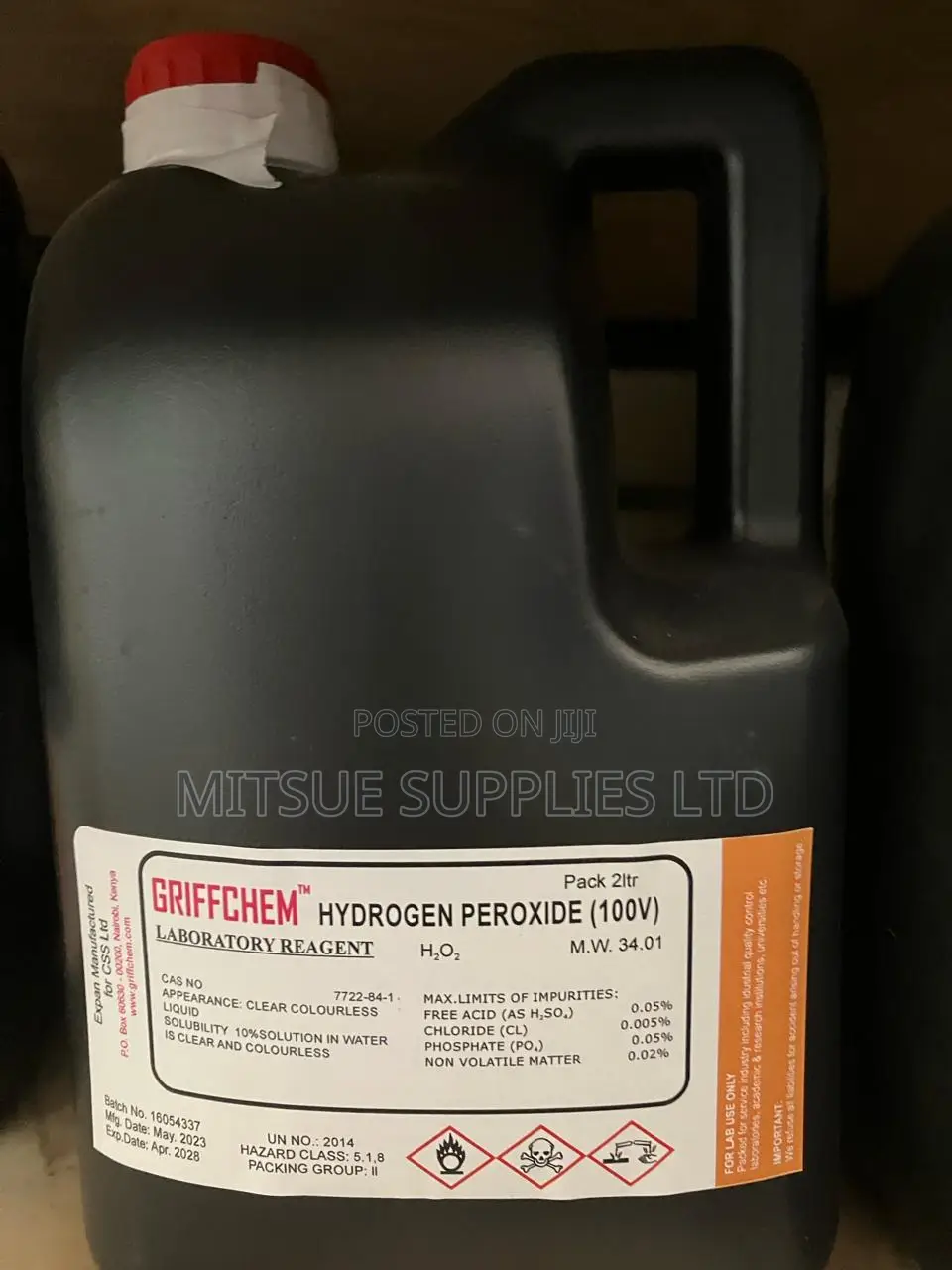 Hydrogen Peroxide 100v 2l - Local Pack