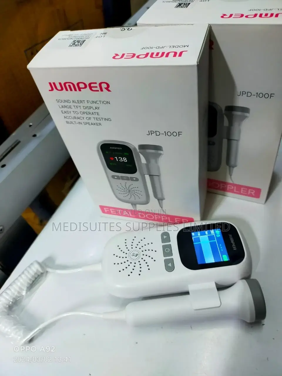 Jumper Fetal Doppler ( Rechargeable)