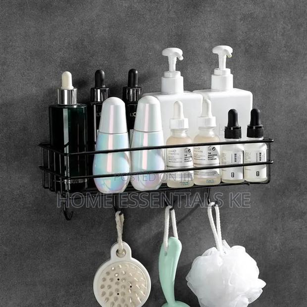 Metallic Bathroom Organizer