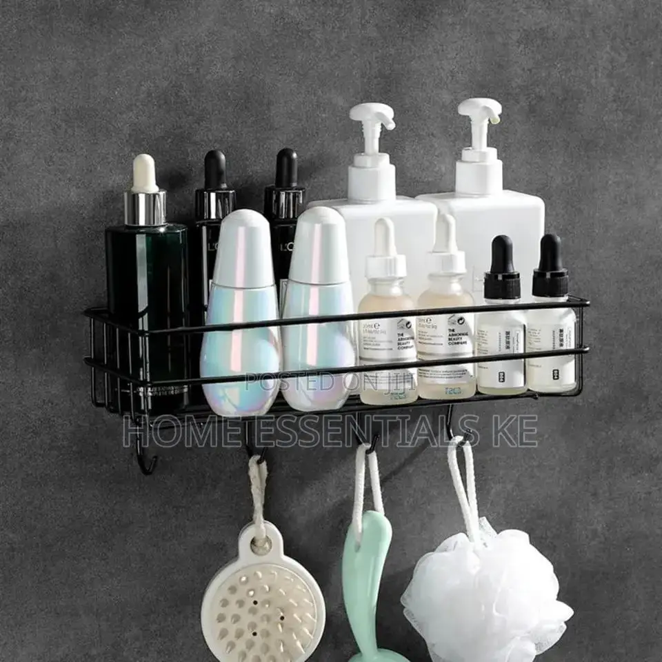 Metallic Bathroom Organizer