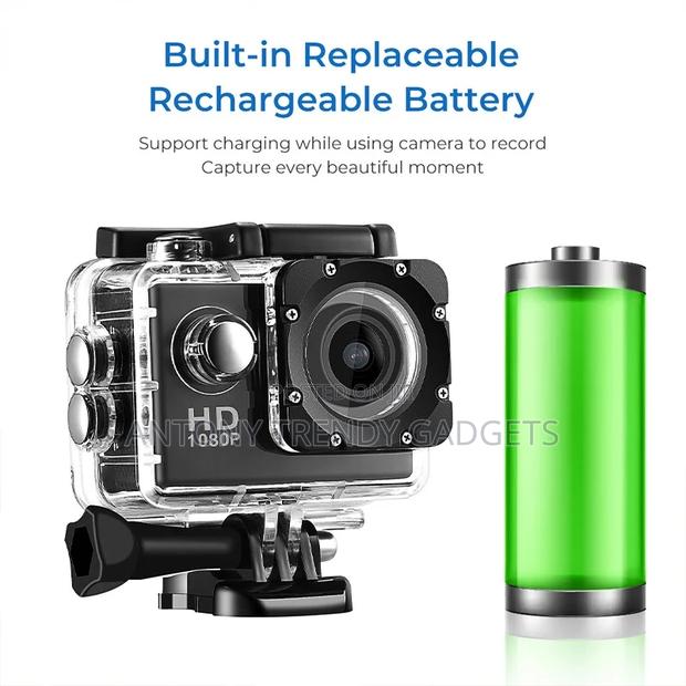 Sports Camera, Action Camera, Camera Waterproof - thumbnail 2