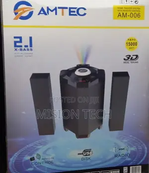 Brand New Amtec 1500W 2.1 X-Bass Sound System
