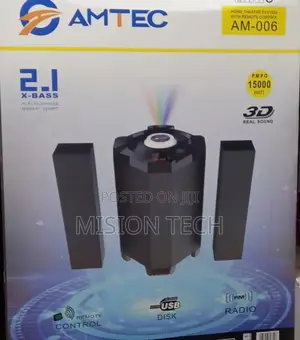 Brand New Amtec Bluetooth X-Bass Multimedia Sound System