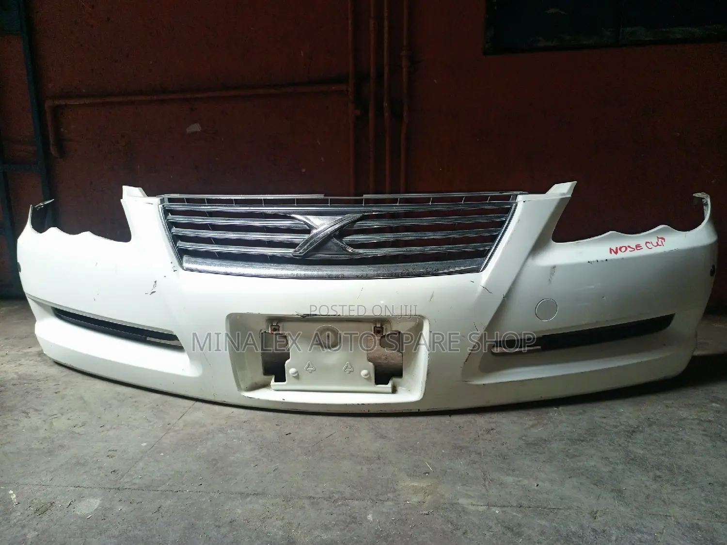 Toyota Mark X Earlier Model White Front Bumper