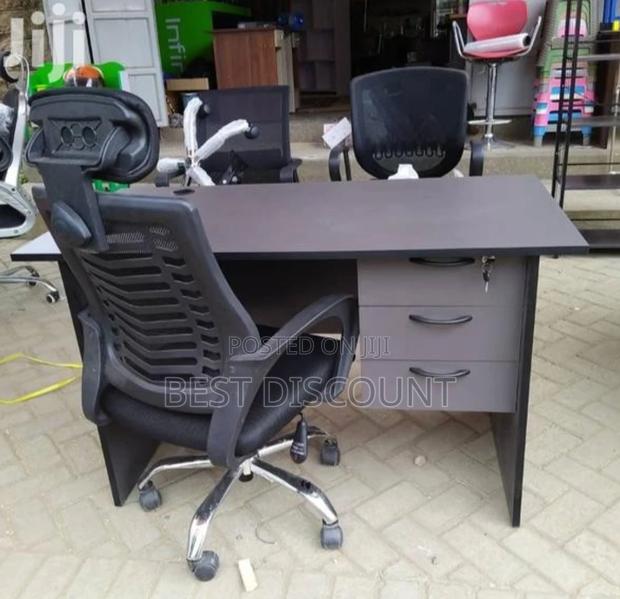 Office Chair and Computer Table - main view