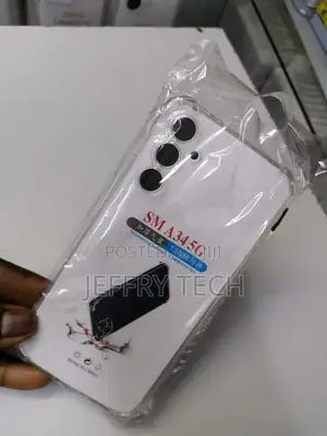 Samsung A34 5G Case Clear Built-in Screen Protector Unisex S