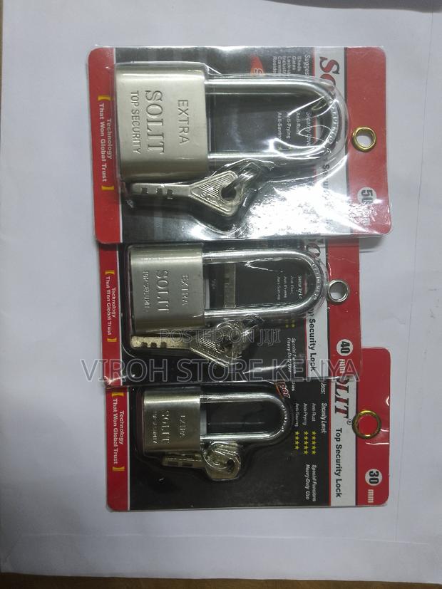 Solit Top Security Padlock Long Shackle Locks - thumbnail 3