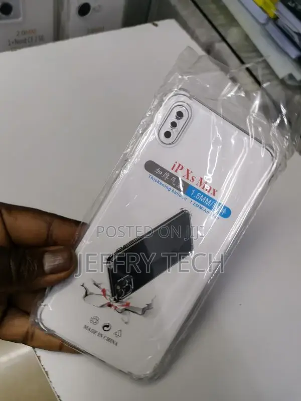 iPhone Xs Max Phone Case, Clear Shockproof Bumper Case Trans