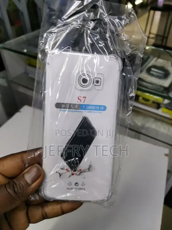 Samsung Galaxy S7 Transparent Silicon Shockproof Anti Scratc
