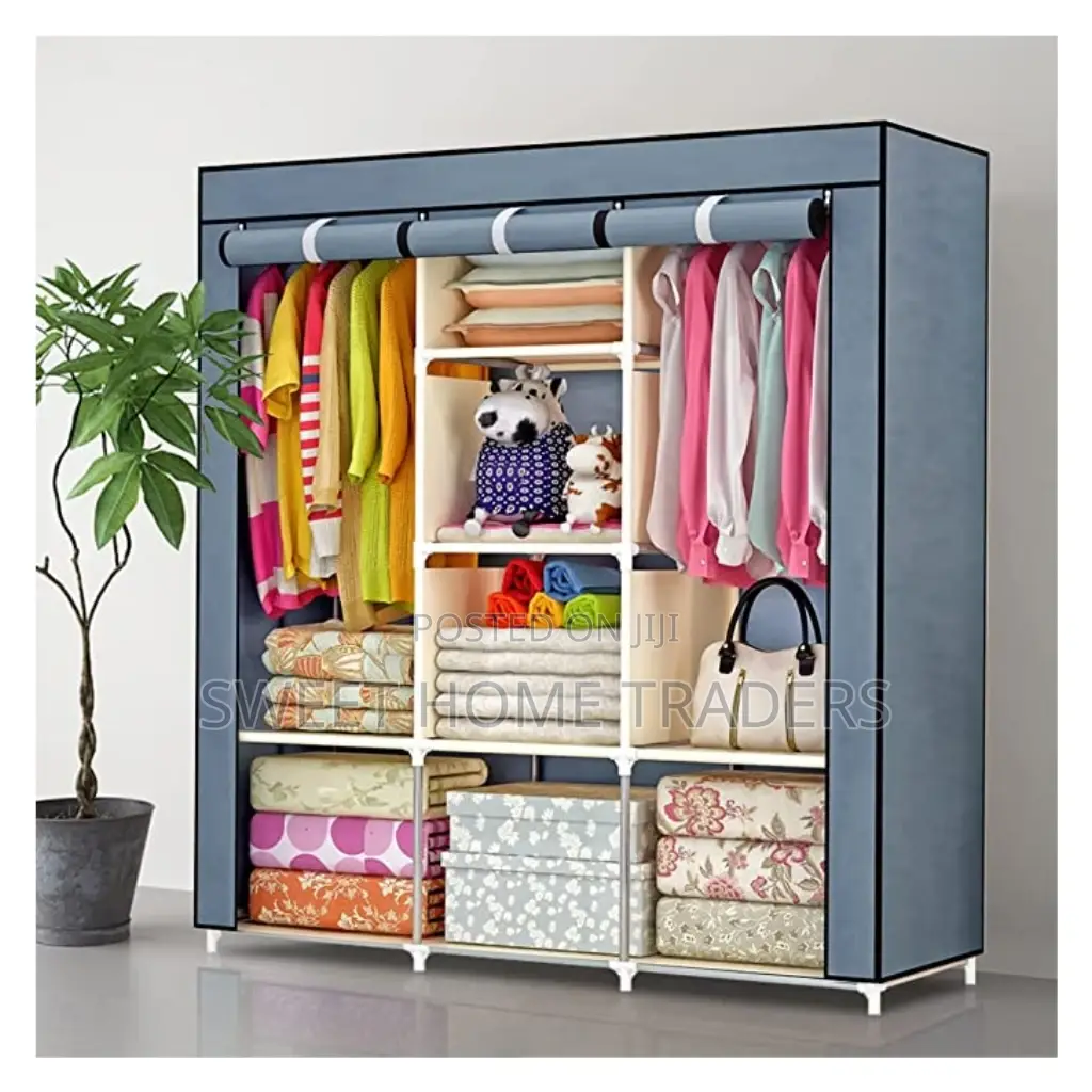 3 Column Metallic Wardrobe Wardrobe