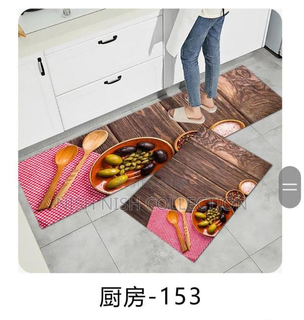 2pcs Kitchen Mats With Rubber Super Non-Slip Underside - main view